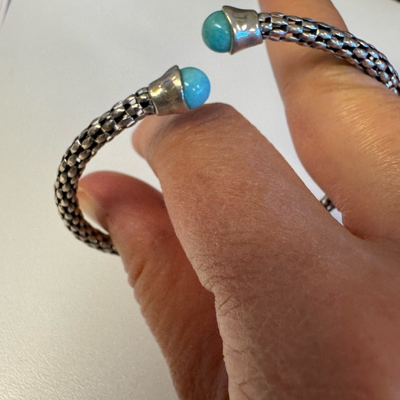 Michael Dawkins flexible silver Bracelet preowned - Picture 3 of 4